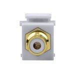 ADAPTADOR EMPALME AUDIO RCA BLANCO TIPO DADO - NETCOM - Imagen 2