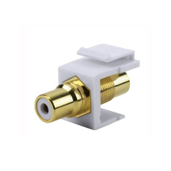 ADAPTADOR EMPALME AUDIO  RCA BLANCO TIPO DADO - NETCOM