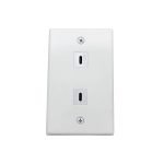 PLACA 02 JACK USB-C V3.2 ANGULO RECTO - NETCOM