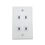 PLACA 04 JACK USB-C V3.2 ANGULO RECTO - NETCOM - Imagen 3